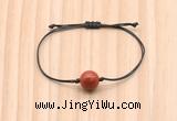 CGB9923 Fashion 12mm red jasper adjustable bracelet jewelry