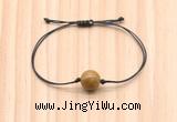 CGB9926 Fashion 12mm wooden jasper adjustable bracelet jewelry