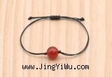 CGB9964 Fashion 12mm red agate adjustable bracelet jewelry
