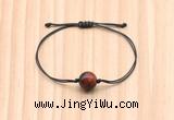 CGB9969 Fashion 12mm red tiger eye adjustable bracelet jewelry