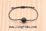 CGB9970 Fashion 12mm blue tiger eye adjustable bracelet jewelry