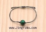 CGB9972 Fashion 12mm green tiger eye adjustable bracelet jewelry