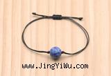 CGB9977 Fashion 12mm blue spot stone adjustable bracelet jewelry