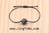CGB9985 Fashion 12mm black labradorite adjustable bracelet jewelry