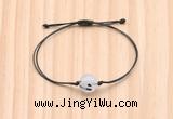 CGB9989 Fashion 12mm black rutilated quartz adjustable bracelet jewelry