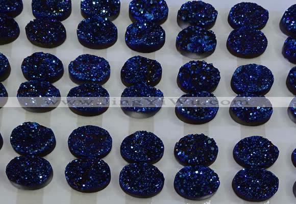 CGC191 15*20mm oval druzy quartz cabochons wholesale