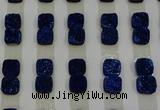 CGC219 10*10mm square druzy quartz cabochons wholesale