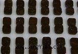 CGC225 12*12mm square druzy quartz cabochons wholesale