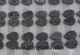 CGC256 13*18mm flat teardrop druzy quartz cabochons wholesale