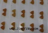CGC61 8*8mm triangle druzy quartz cabochons wholesale
