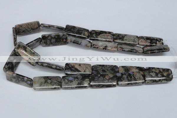 CGE04 15.5 inches 15*30mm rectangle glaucophane gemstone beads