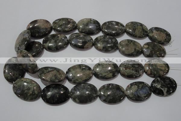 CGE136 15.5 inches 22*30mm oval glaucophane gemstone beads