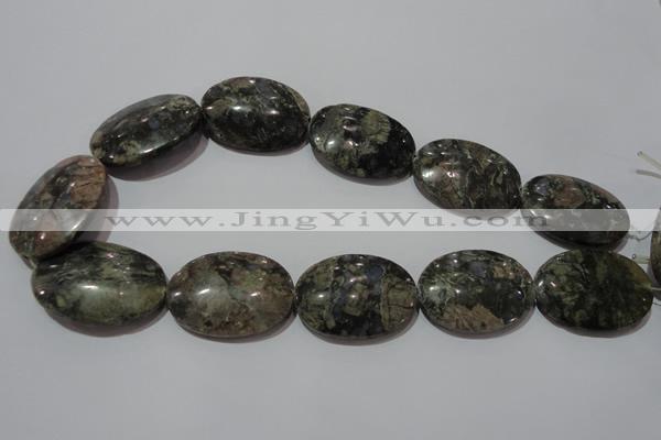 CGE137 15.5 inches 25*35mm oval glaucophane gemstone beads