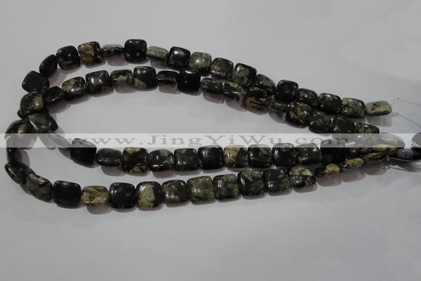 CGE152 15.5 inches 12*12mm square glaucophane gemstone beads