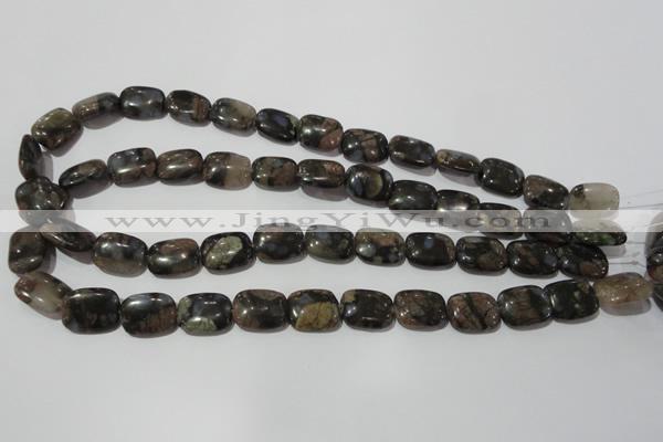 CGE159 15.5 inches 12*16mm rectangle glaucophane gemstone beads