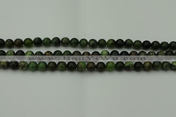 CGJ402 15.5 inches 8mm round green jade beads wholesale