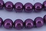 CGL339 5PCS 16 inches 18mm round dyed plastic pearl beads wholesale
