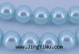 CGL350 5PCS 16 inches 20mm round dyed plastic pearl beads wholesale