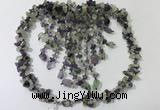 CGN828 20 inches stylish amethyst & prehnite statement necklaces