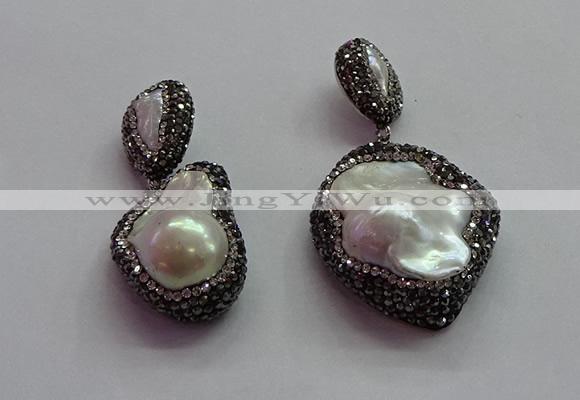 CGP1505 22*50mm - 33*60mm nuggets pearl pendants wholesale