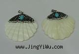 CGP295 45*48mm pearl shell pendants wholesale