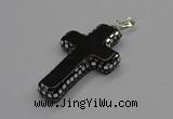 CGP3095 35*55mm cross agate gemstone pendants wholesale
