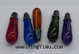 CGP3162 20*75mm - 20*80mm teardrop agate gemstone pendants