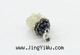 CGP3182 15*20mm - 15*35mm nuggets plated druzy quartz pendants