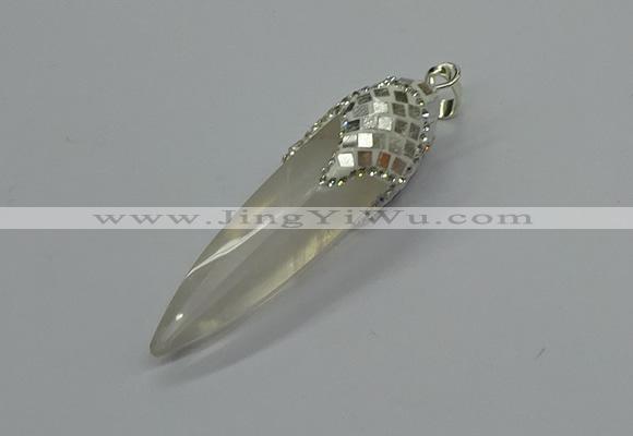 CGP3225 12*45mm - 15*65mm sticks rose quartz pendants