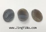 CGP3580 32*45mm faceted oval agate pendants wholesale