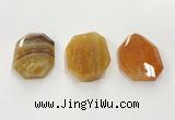 CGP3590 32*42mm faceted octagonal agate pendants wholesale