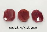 CGP3591 32*42mm faceted octagonal agate pendants wholesale