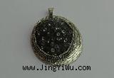 CGP362 35*55mm freeform crystal glass pendants wholesale