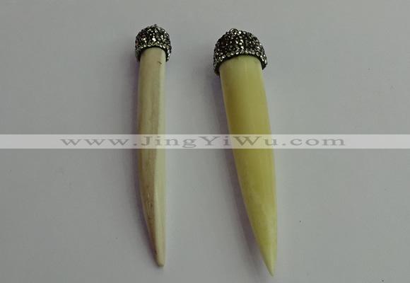 CGP390 12*75mm - 15*80mm horn bone pendants wholesale
