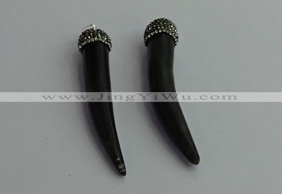 CGP393 10*65mm - 12*75mm horn shofar pendants wholesale