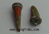 CGP397 18*60mm ox horn pendants wholesale