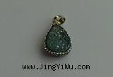 CGP472 15*20mm teardrop crystal glass pendants wholesale