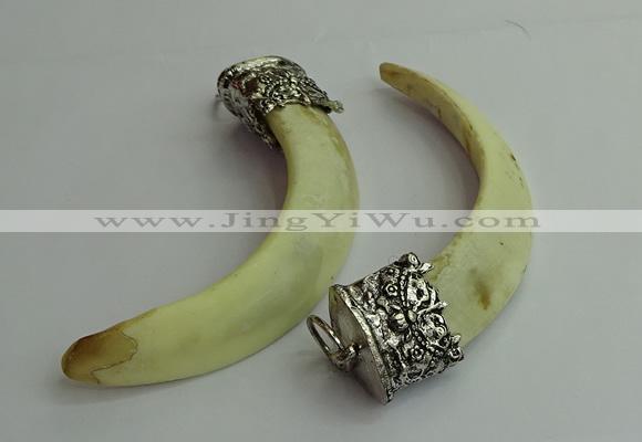 CGP542 18*75mm - 20*85mm pig tooth pendants wholesale