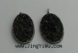 CGP608 35*50mm - 35*55mm oval gemstone pendants wholesale