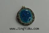 CGP663 40*45mm - 45*50mm freeform ceramic pendants wholesale
