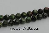 CGR01 16 inches 6mm round green rain forest stone beads wholesale