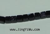 CGS117 15.5 inches 6*6mm cube blue goldstone beads wholesale