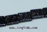 CGS128 15.5 inches 14*14mm square blue goldstone beads wholesale