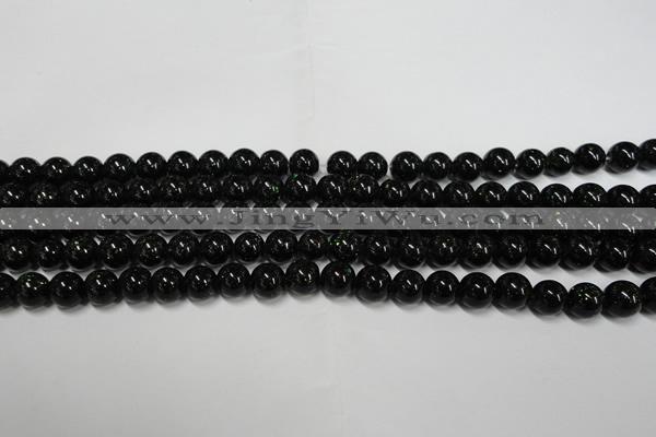 CGS400 15.5 inches 4mm round green goldstone beads wholesale