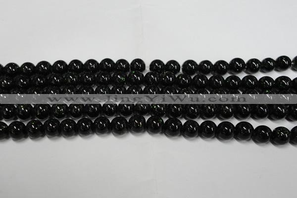 CGS401 15.5 inches 6mm round green goldstone beads wholesale