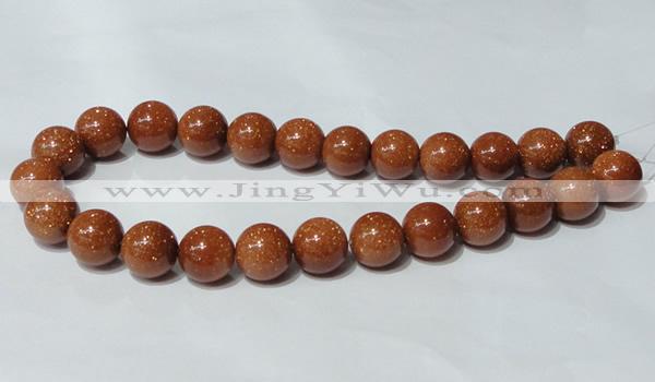CGS54 15.5 inches 16mm round goldstone beads wholesale