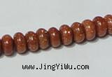 CGS63 15.5 inches 4*8mm rondelle goldstone beads wholesale