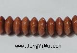 CGS68 15.5 inches 5*10mm roundel goldstone beads wholesale