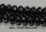 CHE103 15.5 inches 4*6mm faceted rondelle hematite beads wholesale