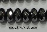 CHE104 15.5 inches 5*8mm faceted rondelle hematite beads wholesale